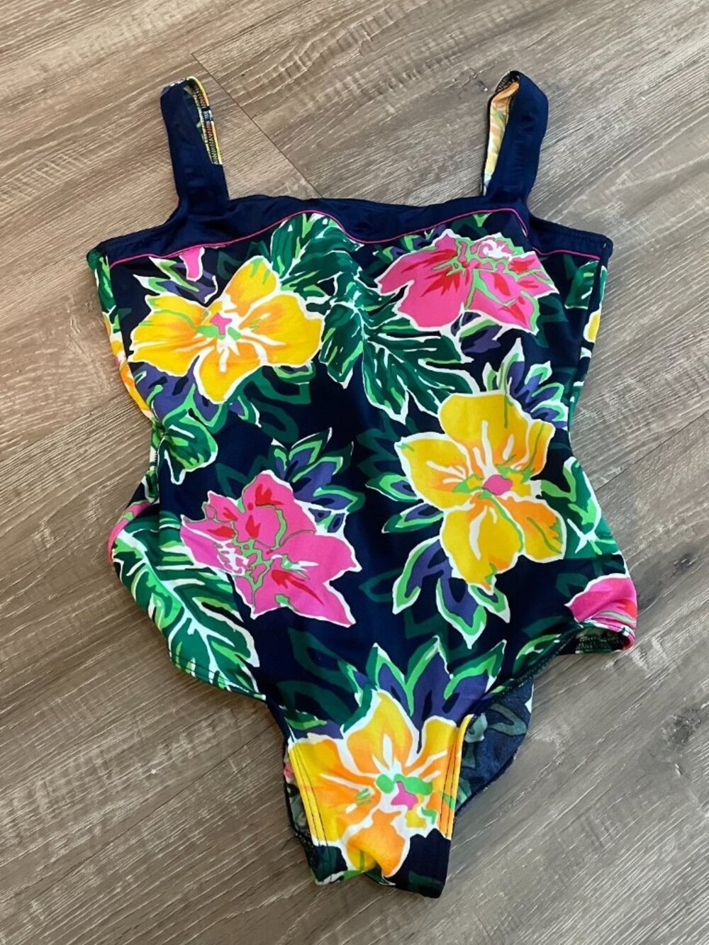 Maillot Body ID One Piece Women's Floral Swimsuit Size 14 Multicolor LNWT